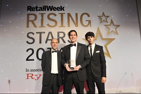 The Retail Week Rising Stars Store Support Team/Manager of the Year award was awarded to James Stewart of Dixons Carphone.